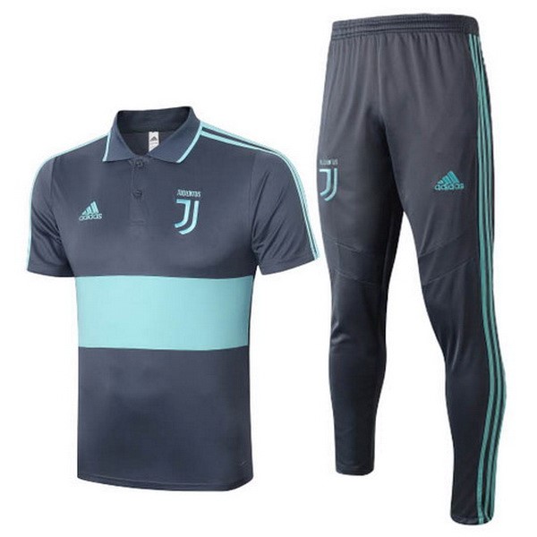 Polo Conjunto Completo Juventus 2020-2021 Gris Verde